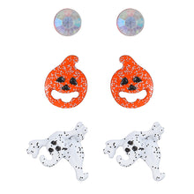 Load image into Gallery viewer, Halloween trick or treat earrings