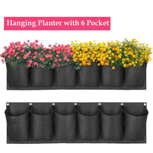 Load image into Gallery viewer, Waterproof vertical wall hanging flower bag with 6 bags