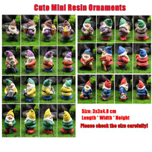 Load image into Gallery viewer, 1 Set Cute Mini Resin Seven Dwarfs Statue Bonsai Decoration