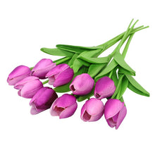 Load image into Gallery viewer, 10 Tulip artificial flowers for wedding home decoration