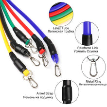 Load image into Gallery viewer, 11 Pieces / set elastic rubber belt stretching rope fitness expander