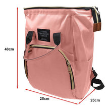 Load image into Gallery viewer, Multifunctional baby diaper backpack waterproof changing bag