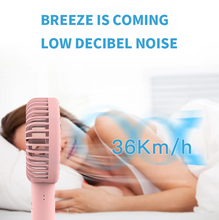 Load image into Gallery viewer, USB rechargeable mini portable fan for outdoor travel