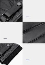 Load image into Gallery viewer, Men Autumn Winter Warm Touch Screen Full Finger Black Gloves
