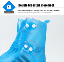 Load image into Gallery viewer, Thickened waterproof silicone rubber shoe cover reusable shoe cover