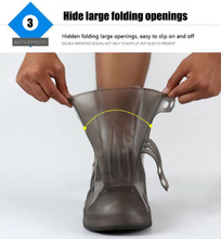 Load image into Gallery viewer, Thickened waterproof silicone rubber shoe cover reusable shoe cover