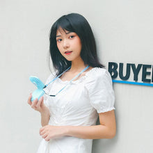 Load image into Gallery viewer, Mini Folding Desk Fan Lazy Hanging Neck Fan with String