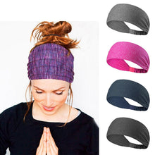 Load image into Gallery viewer, 3 Pack Unisex Yoga Headband Nonslip Elastic Stretch Headwrap