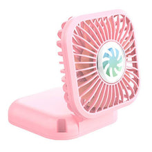 Load image into Gallery viewer, Mini Folding Desk Fan Lazy Hanging Neck Fan with String