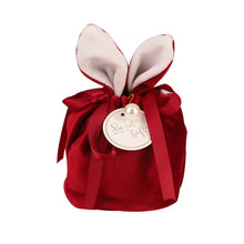 Load image into Gallery viewer, Cartoon rabbit ear velvet bag baked candy biscuit packaging bag