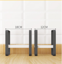 Load image into Gallery viewer, Large Plate Rack Organizer for Kitchen Counter Tops - Non-Slip & Rust Resistant (White & Black)