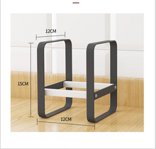 Load image into Gallery viewer, Large Plate Rack Organizer for Kitchen Counter Tops - Non-Slip & Rust Resistant (White & Black)