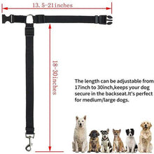 Load image into Gallery viewer, 2 Pack Adjustable Pet Safety Car Seat Belt Harness