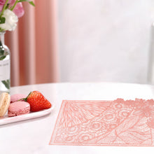 Load image into Gallery viewer, PVC Hollow Rectangular Western Food Mat Home Accessories