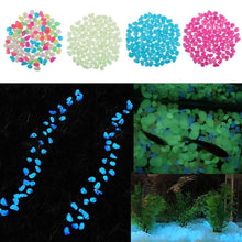 Load image into Gallery viewer, 100Pcs Glow in the Dark Garden Pebbles Glow Stones Rocks for Walkways