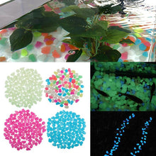 Load image into Gallery viewer, 100Pcs Glow in the Dark Garden Pebbles Glow Stones Rocks for Walkways