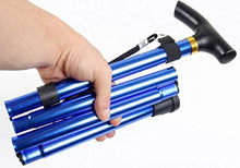Load image into Gallery viewer, Aluminum Alloy Five-section Folding Walking Sticks Crutches