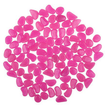 Load image into Gallery viewer, 100Pcs Glow in the Dark Garden Pebbles Glow Stones Rocks for Walkways