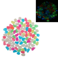 Load image into Gallery viewer, 100Pcs Glow in the Dark Garden Pebbles Glow Stones Rocks for Walkways