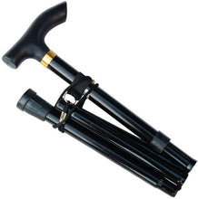 Load image into Gallery viewer, Aluminum Alloy Five-section Folding Walking Sticks Crutches