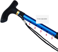 Load image into Gallery viewer, Aluminum Alloy Five-section Folding Walking Sticks Crutches
