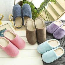 Load image into Gallery viewer, Fashion Unisex Winter Warm Velvet Slippers