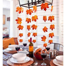 Load image into Gallery viewer, 10/20/30/40 LED Pumpkin Maple Leaf String Lights Thanksgiving Halloween Decorative Lights