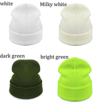 Load image into Gallery viewer, 2 Psc winter warm solid color knitted hat