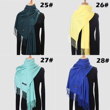Load image into Gallery viewer, Ladies Winter Pure Cashmere Scarf Shawl Wrap Blanket Female 200*70cm