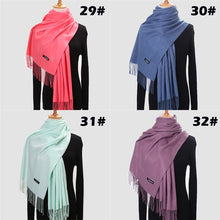 Load image into Gallery viewer, Ladies Winter Pure Cashmere Scarf Shawl Wrap Blanket Female 200*70cm