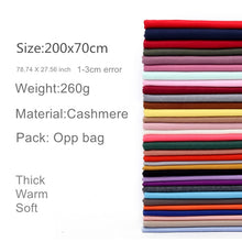 Load image into Gallery viewer, Ladies Winter Pure Cashmere Scarf Shawl Wrap Blanket Female 200*70cm