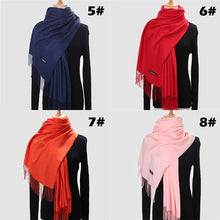Load image into Gallery viewer, Ladies Winter Pure Cashmere Scarf Shawl Wrap Blanket Female 200*70cm