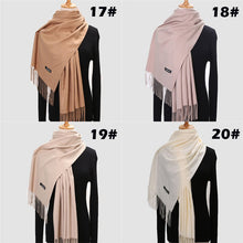 Load image into Gallery viewer, Ladies Winter Pure Cashmere Scarf Shawl Wrap Blanket Female 200*70cm