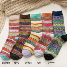 Load image into Gallery viewer, 5 Pcs Retro Boho Thick Thermal Socks