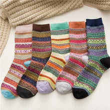 Load image into Gallery viewer, 5 Pcs Retro Boho Thick Thermal Socks