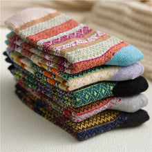 Load image into Gallery viewer, 5 Pcs Retro Boho Thick Thermal Socks