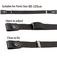 Load image into Gallery viewer, Men's Women's Buckle Elastic Elastic Belt