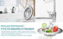 Load image into Gallery viewer, 2 Pack Stainless Steel Sink Drain Strainer