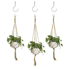 Load image into Gallery viewer, 3 Pack Hanging Garden Plant Pot Net with Hooks