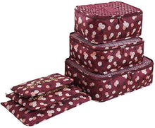 Load image into Gallery viewer, 6pcs Travel Storage Bags Clothes Shoes Underwear Suitcase Organizer Bags