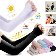 Load image into Gallery viewer, 2Pair Men Women Ice Silk Arm Sleeves Sports Sleeve Sun UV