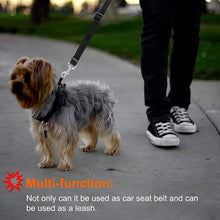 Load image into Gallery viewer, 2 Pack Adjustable Pet Safety Car Seat Belt Harness