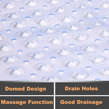Load image into Gallery viewer, Square Shower Mats Non Slip Bath Mat with with Drain Holes