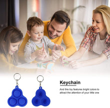 Load image into Gallery viewer, 3PCS Fidget Simple Dimple Keychain Stress Relief Key Ring