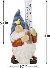 Load image into Gallery viewer, Resin Gnome Rain Gauges Garden Statue
