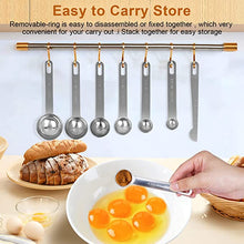 Load image into Gallery viewer, Stainless Steel Magnetic Measuring Spoon Set of 7 Pieces