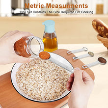 Load image into Gallery viewer, Stainless Steel Magnetic Measuring Spoon Set of 7 Pieces