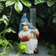 Load image into Gallery viewer, Resin Gnome Rain Gauges Garden Statue
