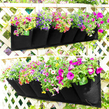 Load image into Gallery viewer, Waterproof vertical wall hanging flower bag with 6 bags
