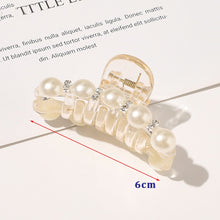 Load image into Gallery viewer, New large pearl hair grabbing clip large size hairpin